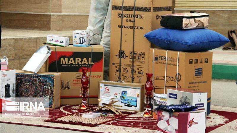 اهدای ۹۹ سری جهیزیه به نوعروسان خراسانشمالی
