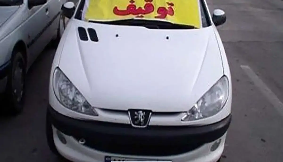 توقیف پژو 206 با راننده 13 ساله