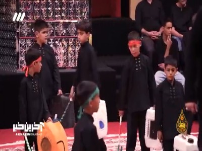 دسته عزاداری با ساده‌ترین امکانات 