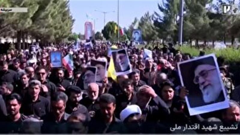 تشییع پیکر مطهر شهید اسماعیل نادی در سربیشه