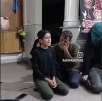 نوحه خوانی پسر برای پدر شهیدش و بُغضی که ترکید