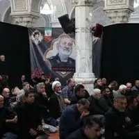 حضور پزشکیان و قالیباف در مراسم ختم شهید سردار محمد کاظمی