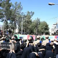 وداعی مملو از شور و غم با 3 شهید قهرمان انتظامی در گرگان