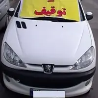 توقیف پژو ۲۰۶ با راننده ۱۳ ساله 