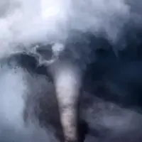 ثبت تصویر یک گردباد بزرگ در داکوتای جنوبی