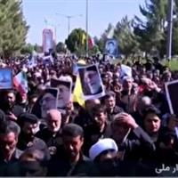 تشییع پیکر مطهر شهید اسماعیل نادی در سربیشه
