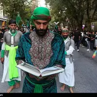 کاروان نمادین کربلا در مبارکه اصفهان