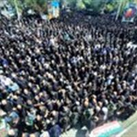 تشییع پیکر دو شهیدمدافع وطن در حمله رژیم صهیونیستی در اشتهارد