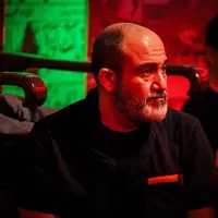 عکس/ حضور مهران غفوریان در شب پنجم عزاداری محرم هیئت ریحانة الحسین(ع)