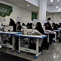 دوخت بیش از هزار چادر از ابتدای سال در خیاط خانه حرم بانوی کرامت