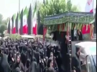 وداع با ۷ عضو خانواده دانشمند هسته‌ای شهید ارمکی در بهشت زهرا(س)