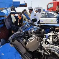خواب‌آلودگی راننده نیسان، جان ۳ نفر را گرفت