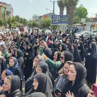 تشییع پیکر سرباز ۲۰ ساله نیروی دریایی در رضوانشهر