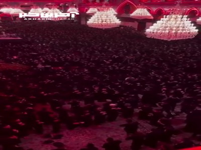 عزاداری پرشور عراقی‌ها در حرم امام حسین(ع)