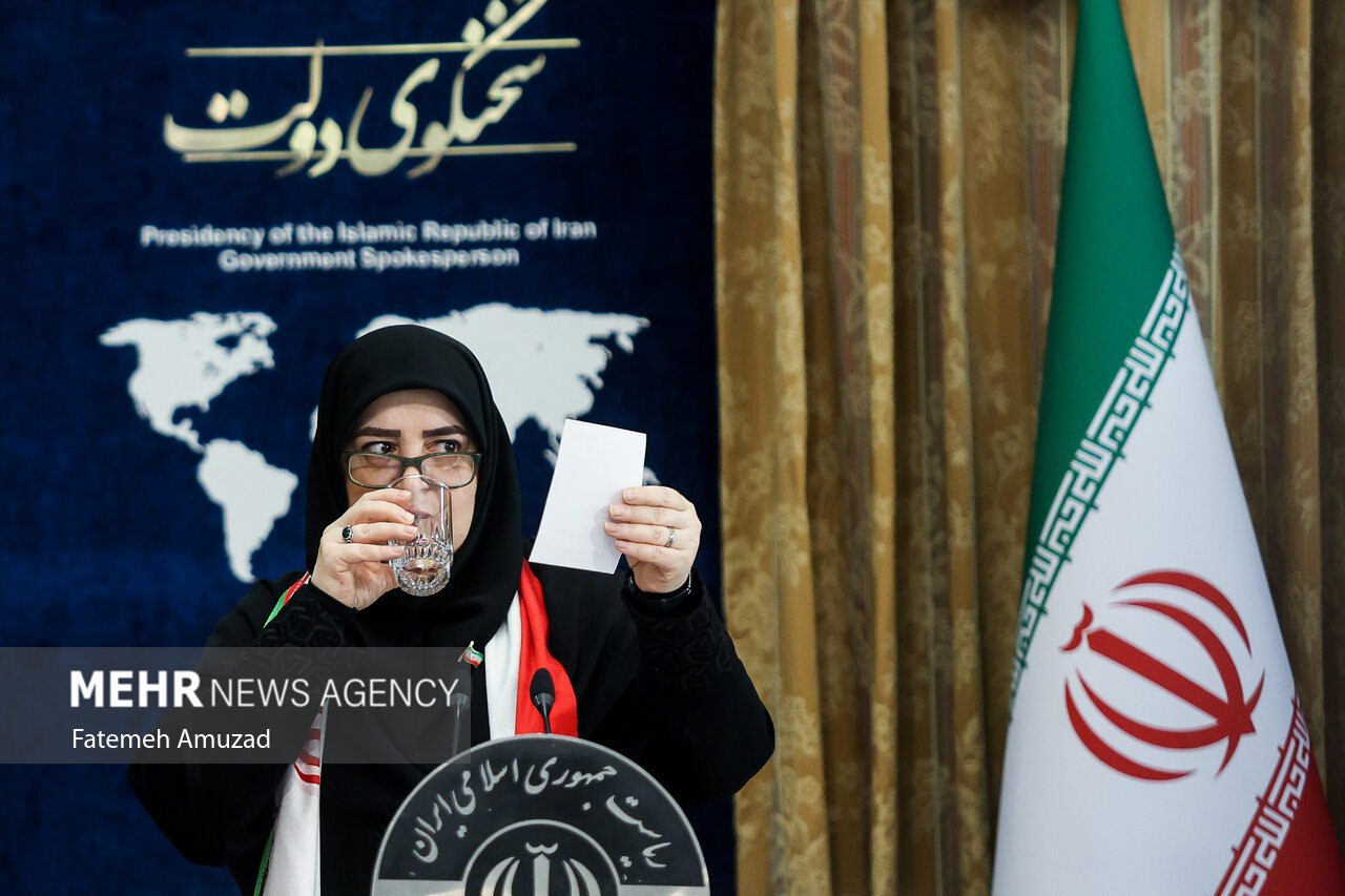  نشست خبری سخنگوی دولت