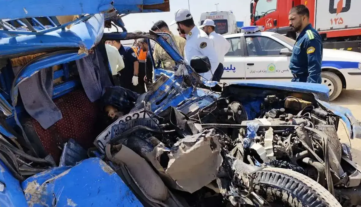 خواب‌آلودگی راننده نیسان، جان 3 نفر را گرفت