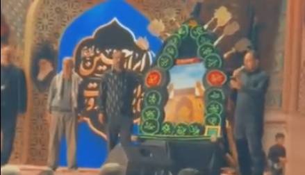 آیین سنتی نخل‌ گردانی در حرم امام رضا(علیه‌السلام)