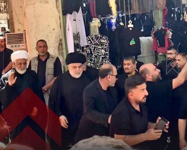 مقتدی صدر به دیدار آیت‌الله سیستانی رفت