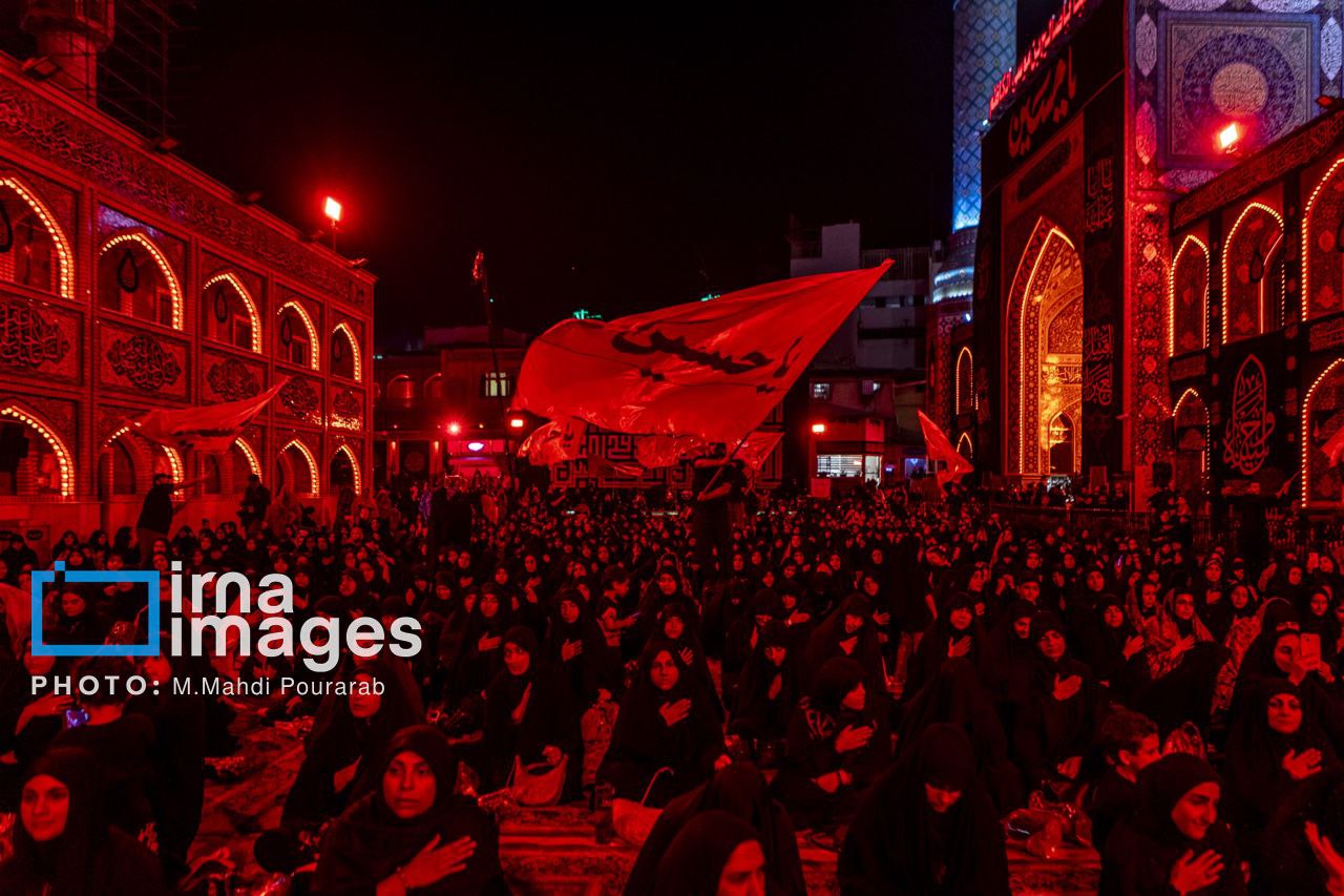 عزاداری شب پنجم محرم در هیات ریحانه النبی