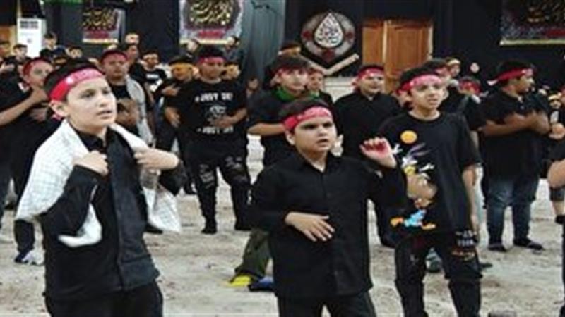 عکس/ تجدید بیعت نوجوانان زنجانی با شهید کربلا