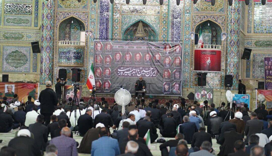 آیین بزرگداشت شهدای تجاوز نظامی رژیم اسراییل در شهرکرد برگزار شد