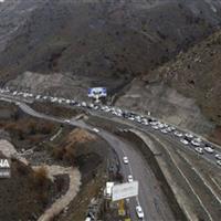 ترافیک سنگین در آزادراه تهران - شمال و تهران - قزوین