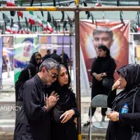 عکس/ غمی بزرگ در قطعه ۴۲