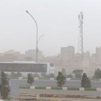 جولان گرد و خاک در آسمان قم