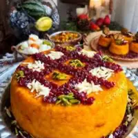 ته چین مرغ با ته دیگِ بادمجون مناسب مهمونی