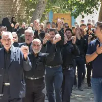 سوگواری متفاوت مردم انجدان استان مرکزی در عزای سیدالشهدا 