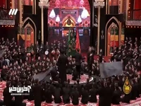 ثبت قاب‌های ماندگار و دوست‌داشتنی از عزداری بچه‌های خردسال نوجوان در شب ششم حسینیه معلی