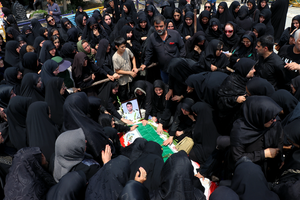 پیکر شهید کردکتولی با ذکر یا حسین(ع) تشییع شد