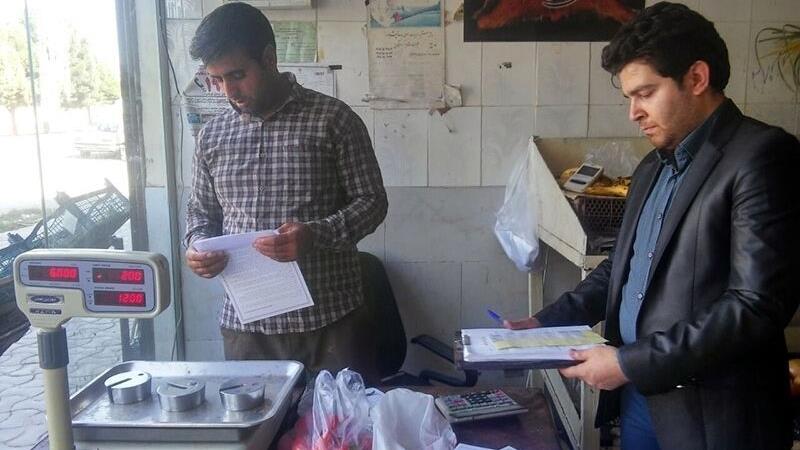 وسایل توزین سبک و سنگین اصناف زنجان صحت سنجی شد