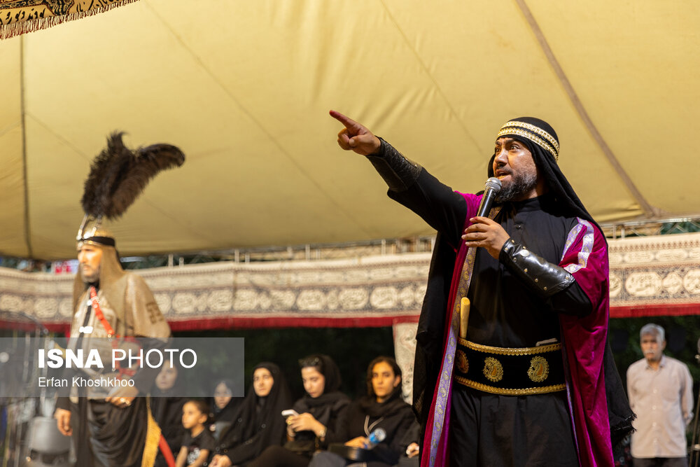 حال و هوای پنجمین شب سوگواری امام حسین (ع) در خیمه هنر