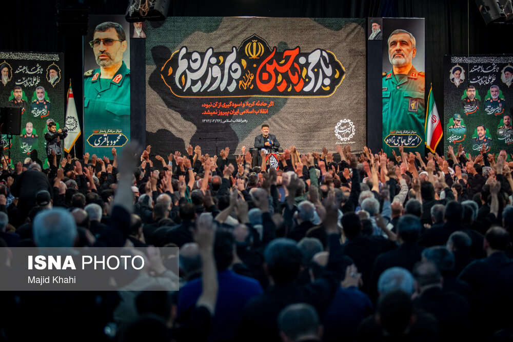 عکس/ مراسم یادبود شهید سرلشکر امیرعلی حاجی‌زاده