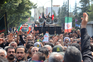 پیکر شهید کردکتولی با ذکر یا حسین(ع) تشییع شد