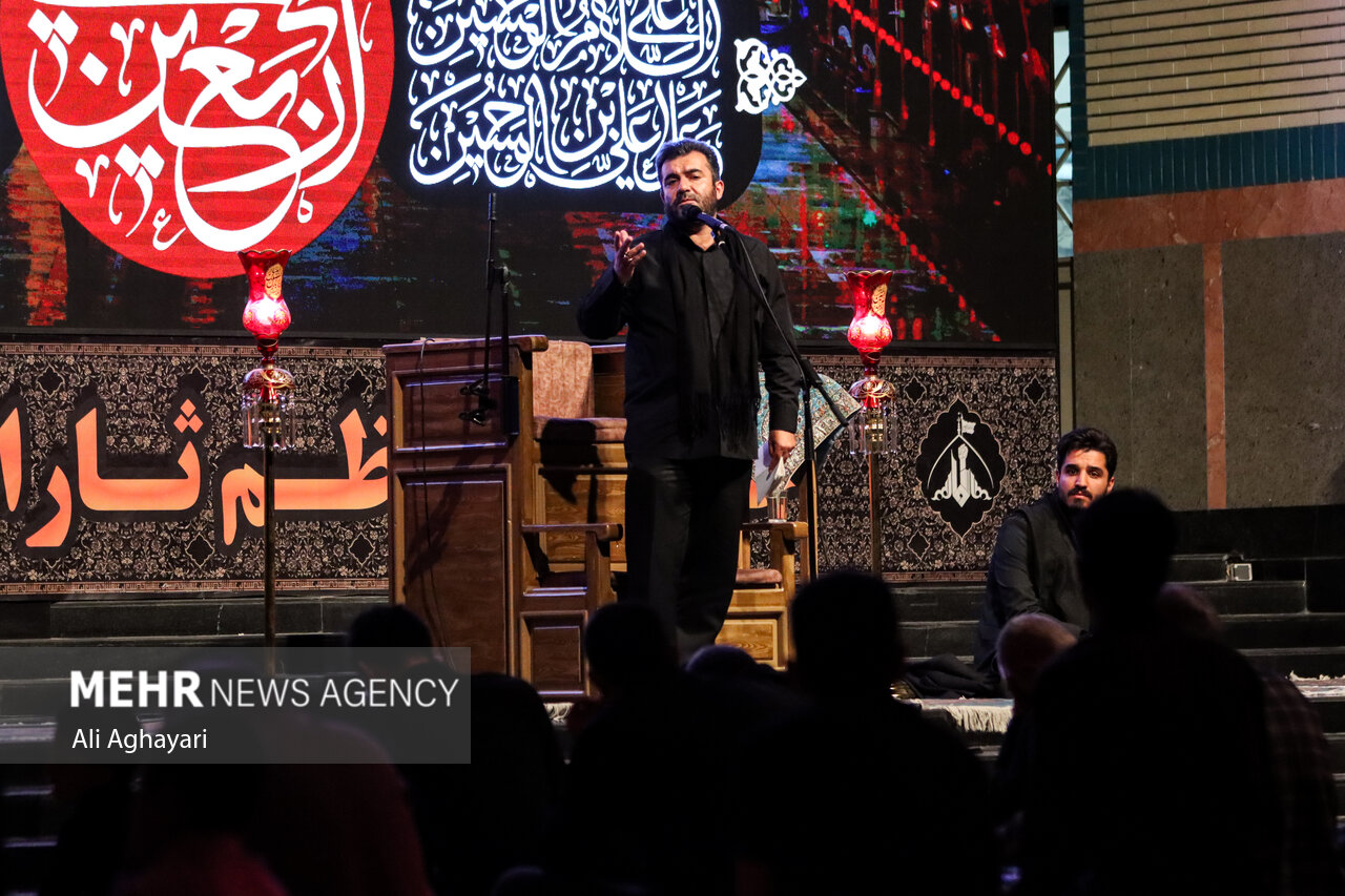 عزاداری شب هفتم محرم در حسینیه اعظم ثارالله ارومیه