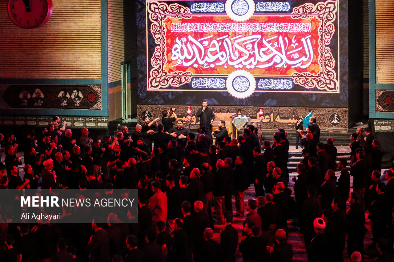 عزاداری شب هفتم محرم در حسینیه اعظم ثارالله ارومیه