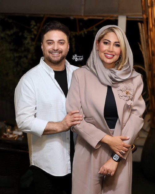 چهره ها/ قاب عاشقانه بابک جهانبخش و همسرش در شمال
