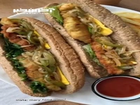 ساندویچ شنیسل مرغ مخصوص