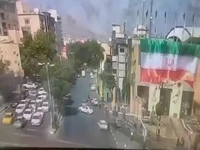 ویدئوی هولناک از اصابت 2 موشک رژیم صهیونیستی در تهران