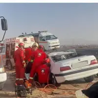 تصادف خونین نیسان و پژو در جاده سبزوار به زندگی 2 نفر پایان داد