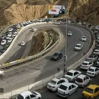 تردد از محور چالوس به سمت کرج ممنوع شد