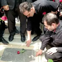 حضور جامعه ورزش در قطعه ۴۲ بهشت‌ زهرا(س)
