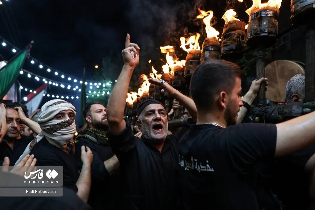 آیین مشعل گردانی عراقی‌های مقیم تهران