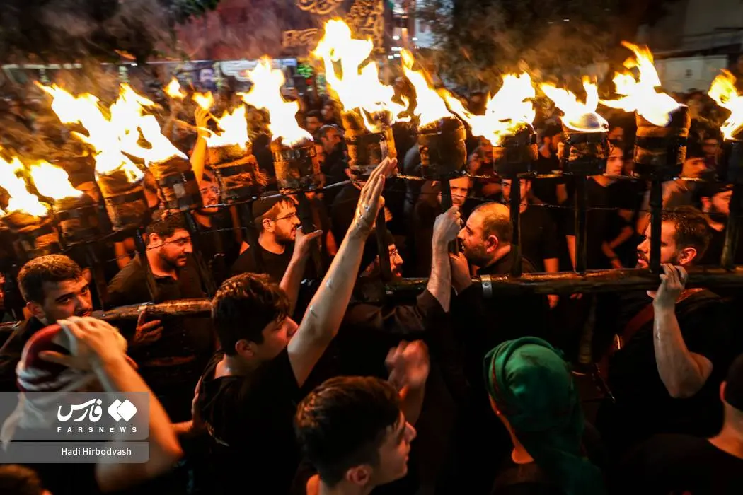 آیین مشعل گردانی عراقی‌های مقیم تهران