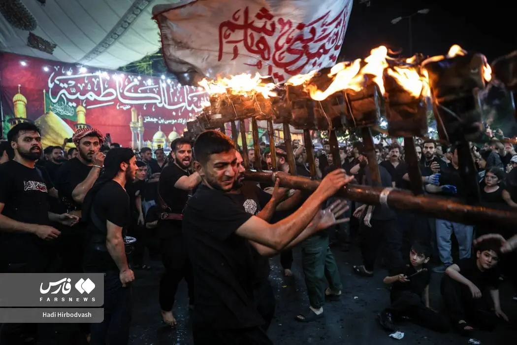 آیین مشعل گردانی عراقی‌های مقیم تهران