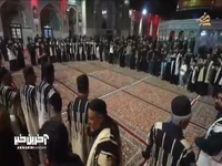  عزاداری خاص اهالی چهارمحال و بختیاری با لباس محلی در حرم مطهر رضوی