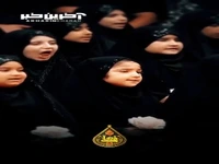  لالایی و هم‌خوانی دسته‌جمعی دخترانه برای شش ماهه امام حسین (ع) 