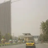 گردوخاک کرمانشاه را فرا گرفت/۵ شهر در وضعیت خطرناک